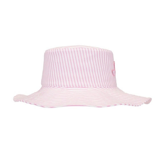 NWOT Rowen Rose Maxi Hat in White & Pink